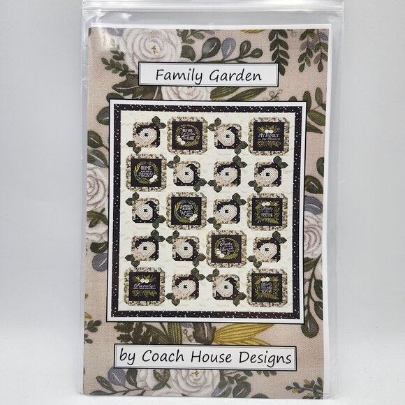 Coach House Designs Family Garden Quilt Instructions Pattern 2022 - Picture 1 of 2